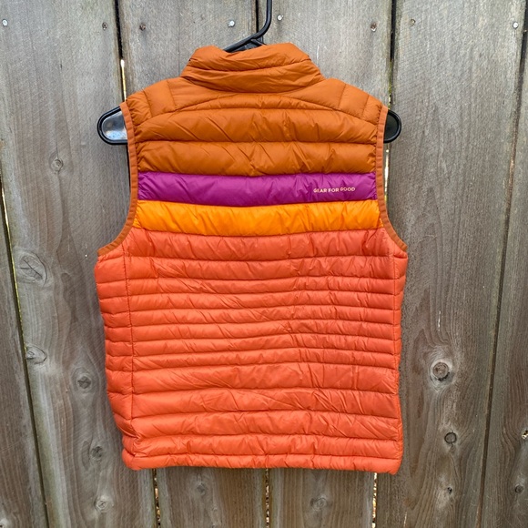 Cotopaxi Fuego Down Vest Mezcal and Nectar Orange Pink Yellow Small - Picture 8 of 8
